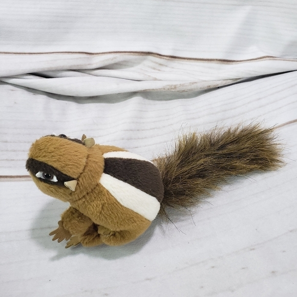 Folkmanis Chipmunk Plush Finger Puppet Mini Realistic 4 Inch With 4 Inch Tail - Picture 5 of 9
